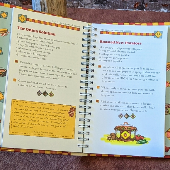 New Easy Slow Cooker Spiral Bound Hardcover Recipe Book - Picture 10 of 14